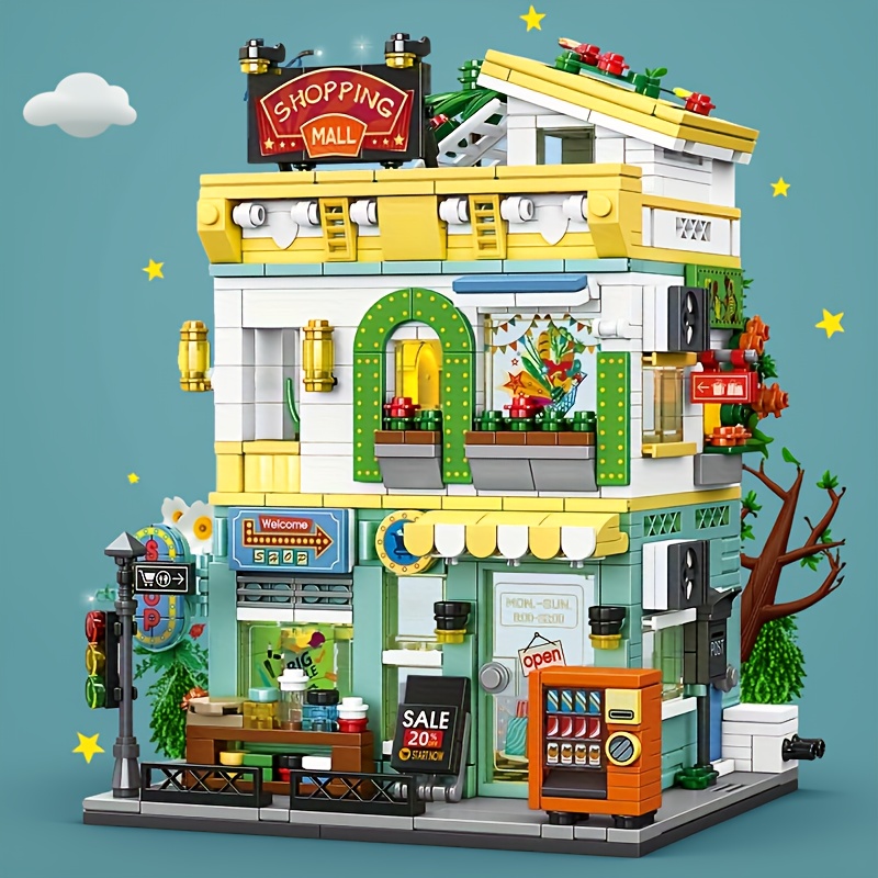 Model Kit Ikaruga - Town Life Streetscape Supermarket Hotel Building