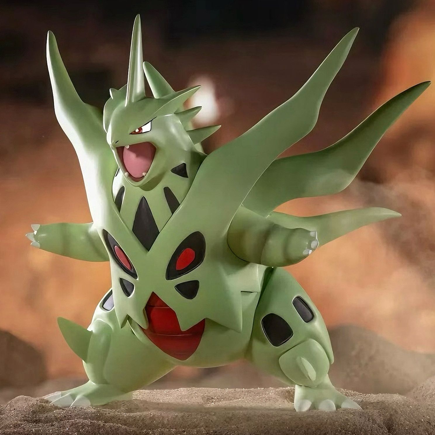 Model Kit Lugia - 14cm Pokemon Tyranitar Anime Figure Mega