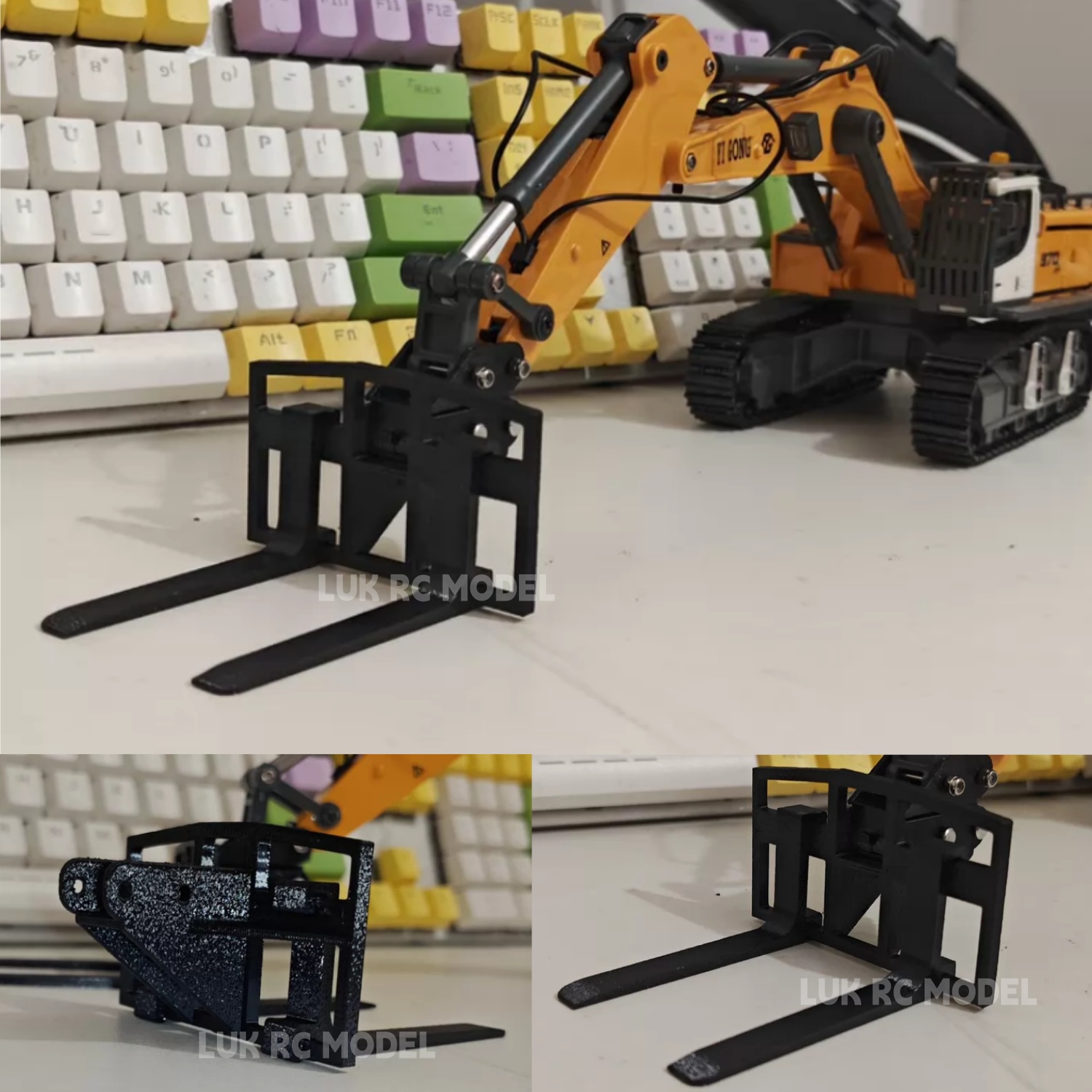 Model Kit Excavator - 1/50 Fork 3D Print for Yigong