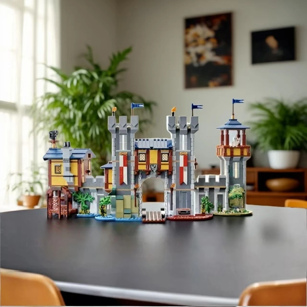 Model Kit Game - 1426pcs New Medieval Castle Architecture Birthday