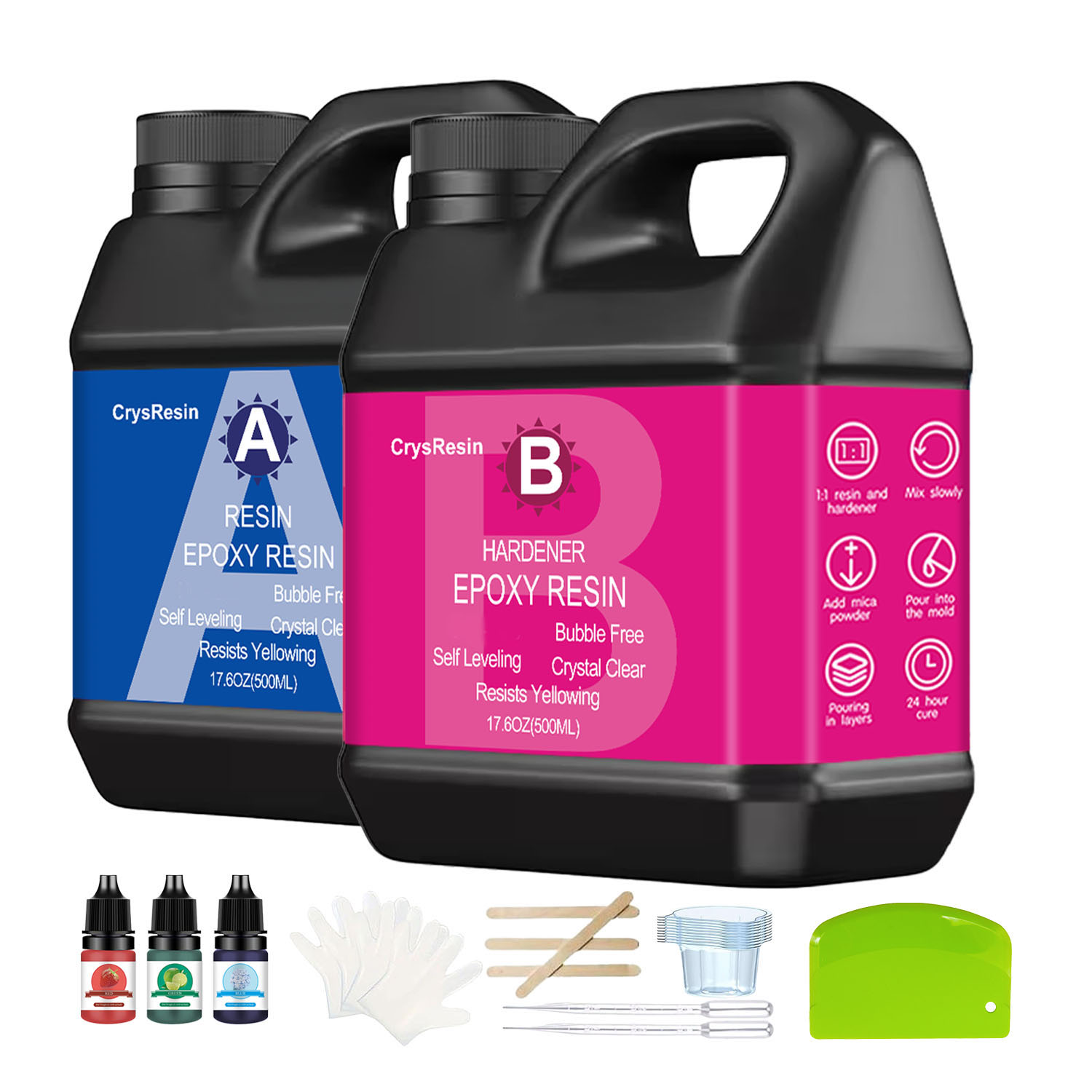 Crystal Clear Epoxy Resin 1:1  - Resin Kit Cast ulasan dan harga