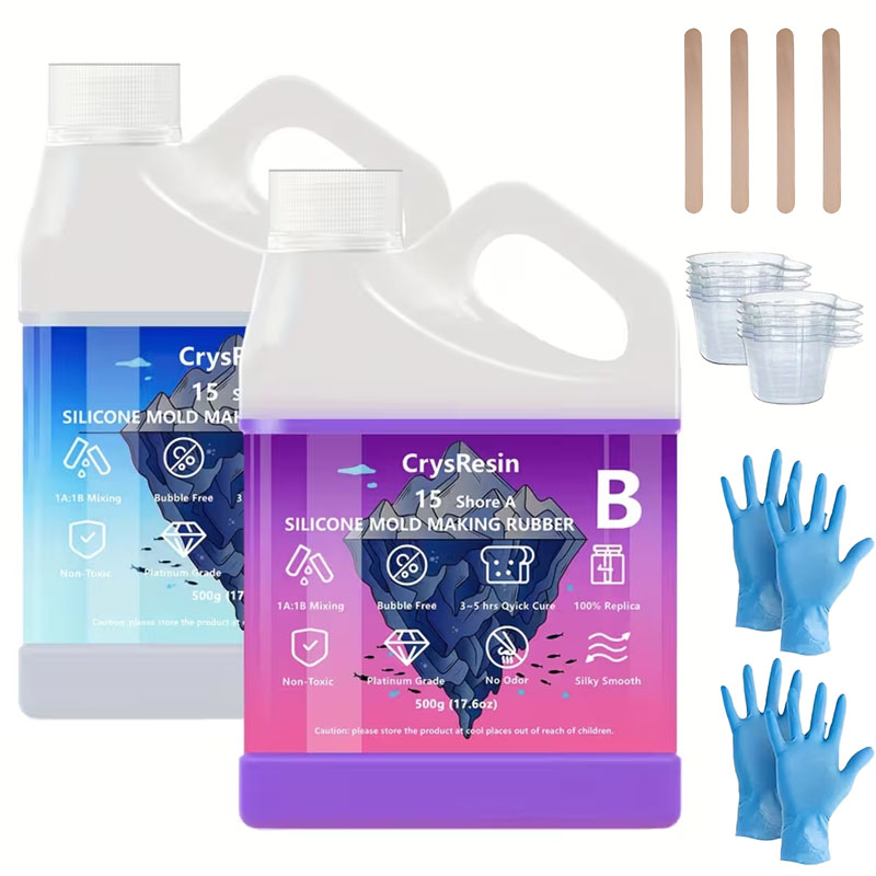 500ml 2 Bottles Liquid Silicon - Resin Kit Cast ulasan dan harga