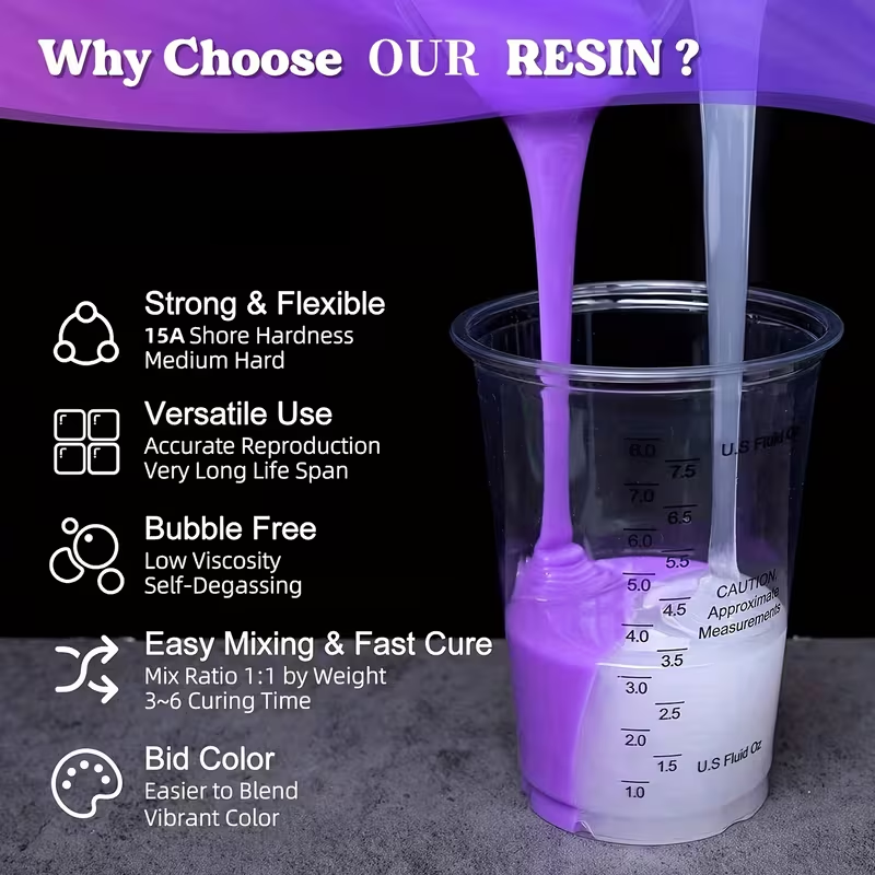 500ml 2 Bottles Liquid Silicon - Resin Kit Cast ulasan dan harga