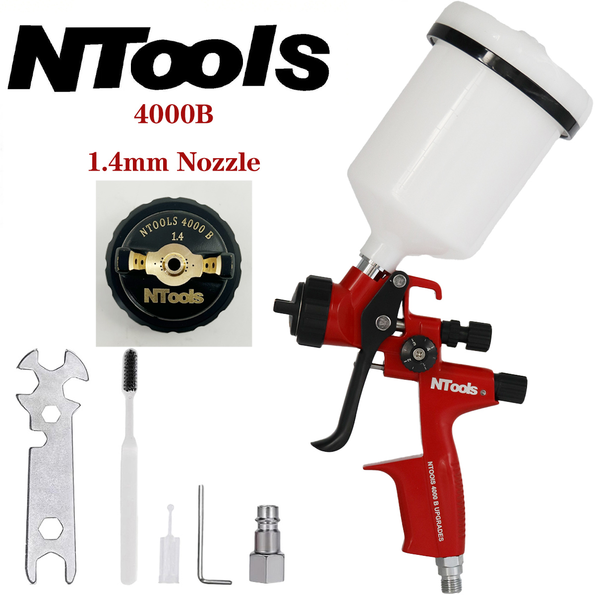 NTOOLS 4000B 1.3 caliber and 1 - Spray Can Lacquer ulasan dan harga