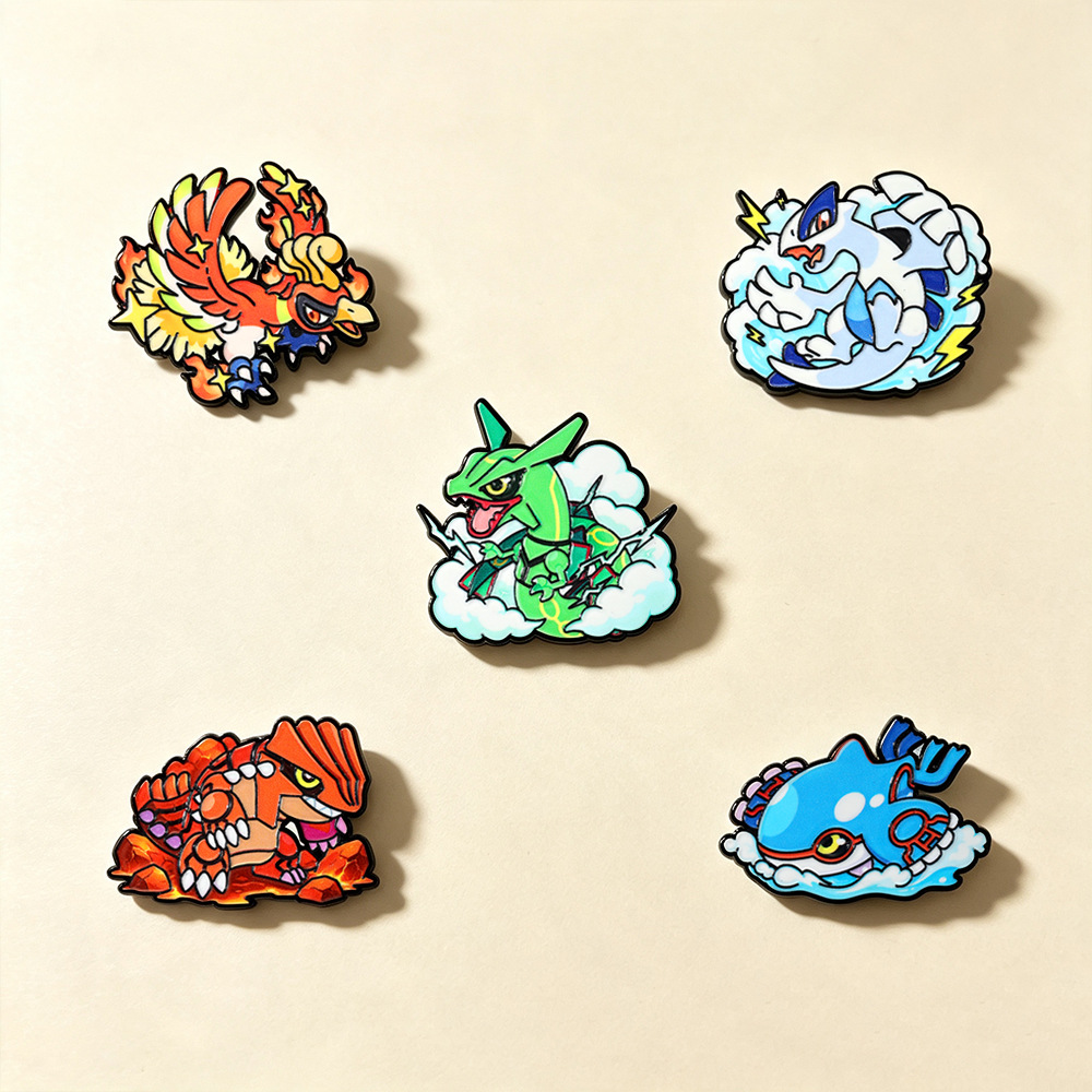 5Pcs Legendary Enamel Pins Ho‑ - Model Kit Lugia ulasan dan harga