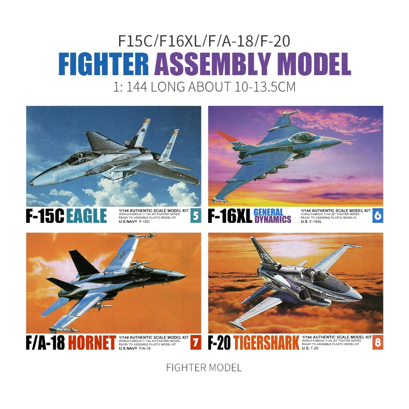 1/144 Assembly Fighter Model U - Model Kit Academy ulasan dan harga