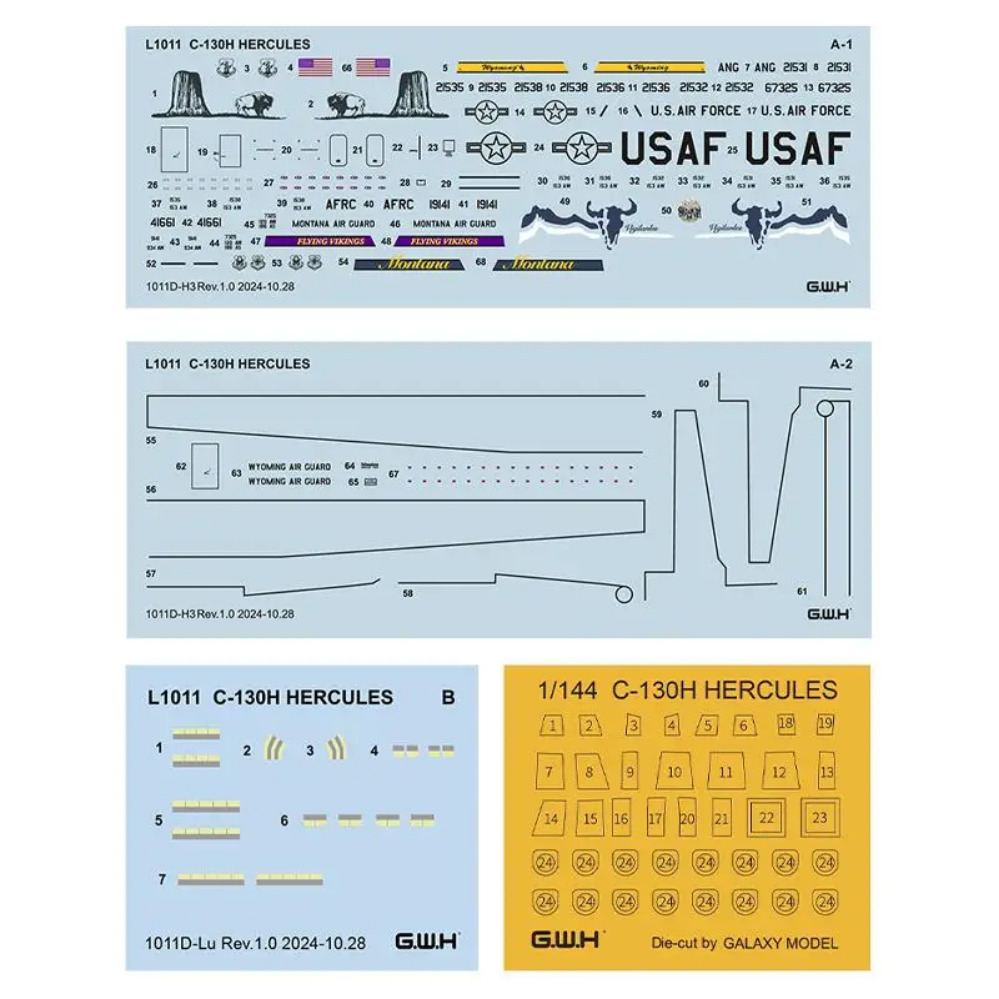 Assemble L1011 1:144 C-130H  P - Model Kit Academy ulasan dan harga