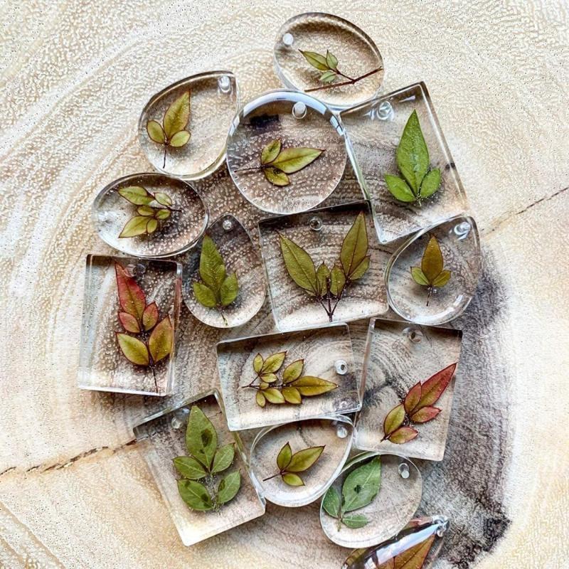 20Pcs Set DIY Keychain Pendant - Resin Kit Cast ulasan dan harga