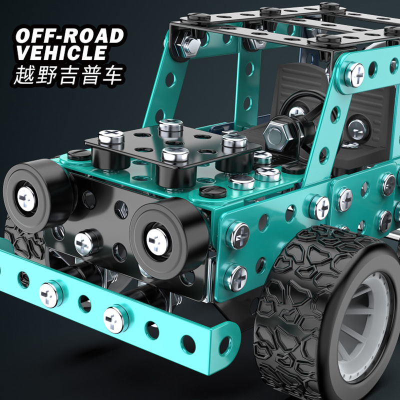 DIY Metal Building Block Assem - Model Kit Excavator ulasan dan harga