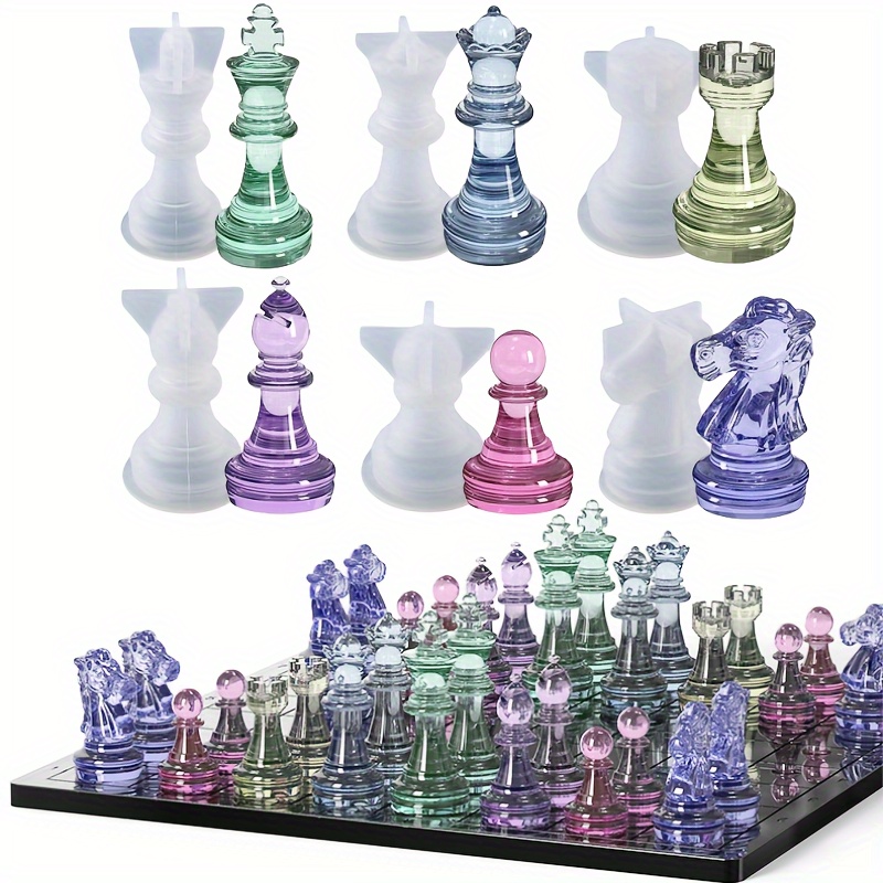 23pcs Chess Set with Silicone  - Resin Kit Cast ulasan dan harga