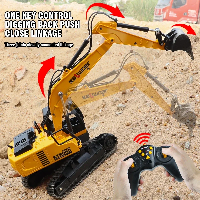 Huina Rc Excavator 1/24 9Ch Re - Model Kit Excavator ulasan dan harga
