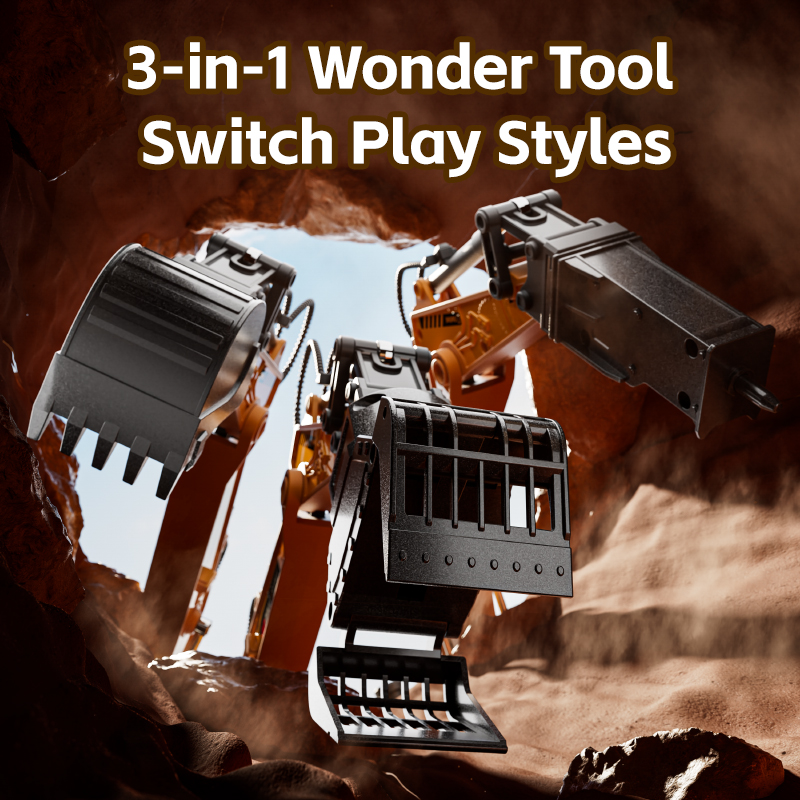 RC Excavator 14 Channel 3 IN 1 - Model Kit Excavator ulasan dan harga
