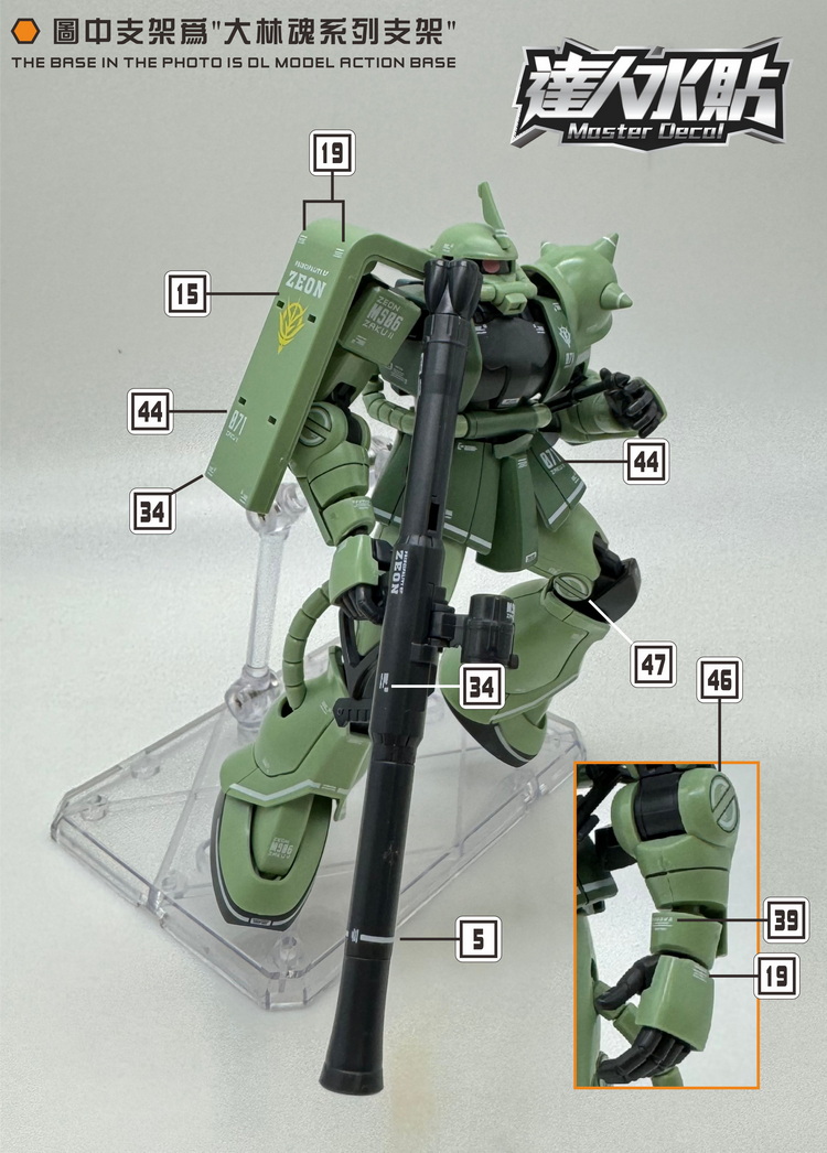 Master Decal H028 Fluorescent  - Model Kit Gundam Hg ulasan dan harga