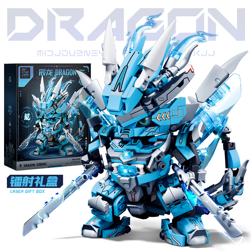 2 in 1 Transformable Mecha Rob - Model Kit Mecha ulasan dan harga