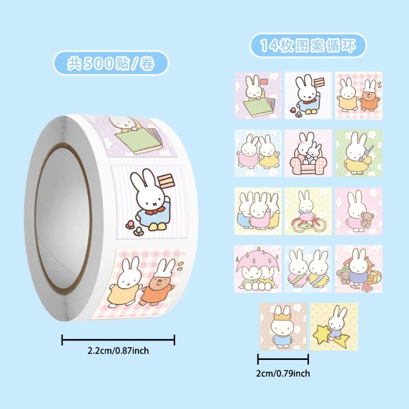 Miffy 500pcs Roll Sticker High - Model Kit Game ulasan dan harga
