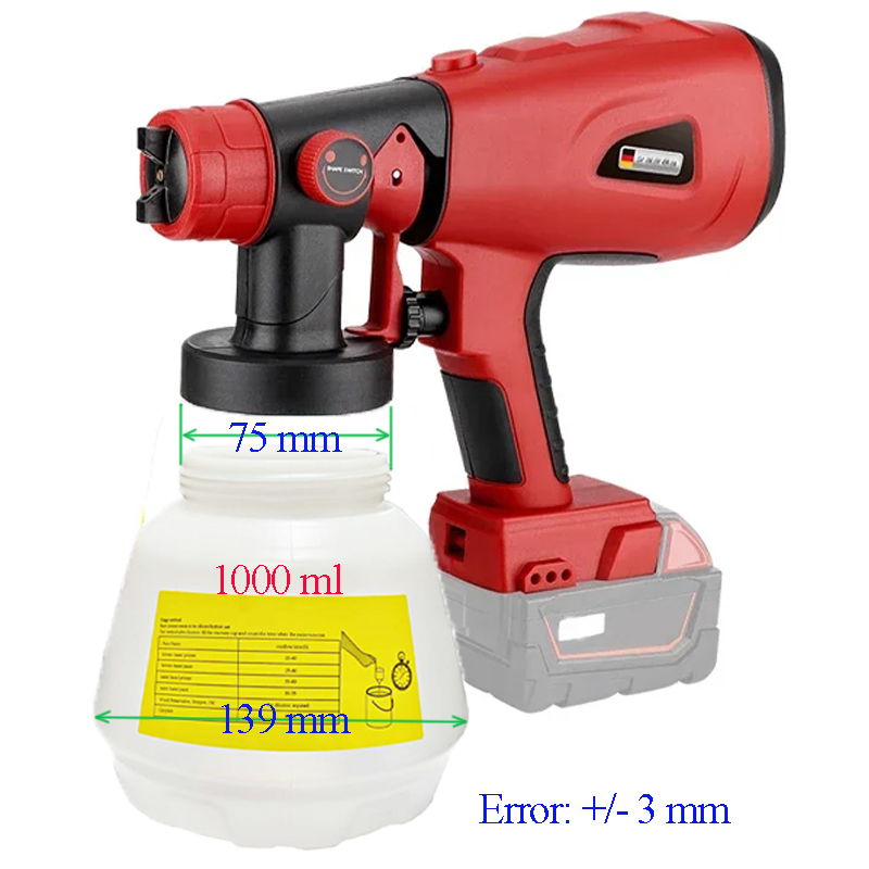 1000ml Electric Wireless Spray - Spray Can Lacquer ulasan dan harga