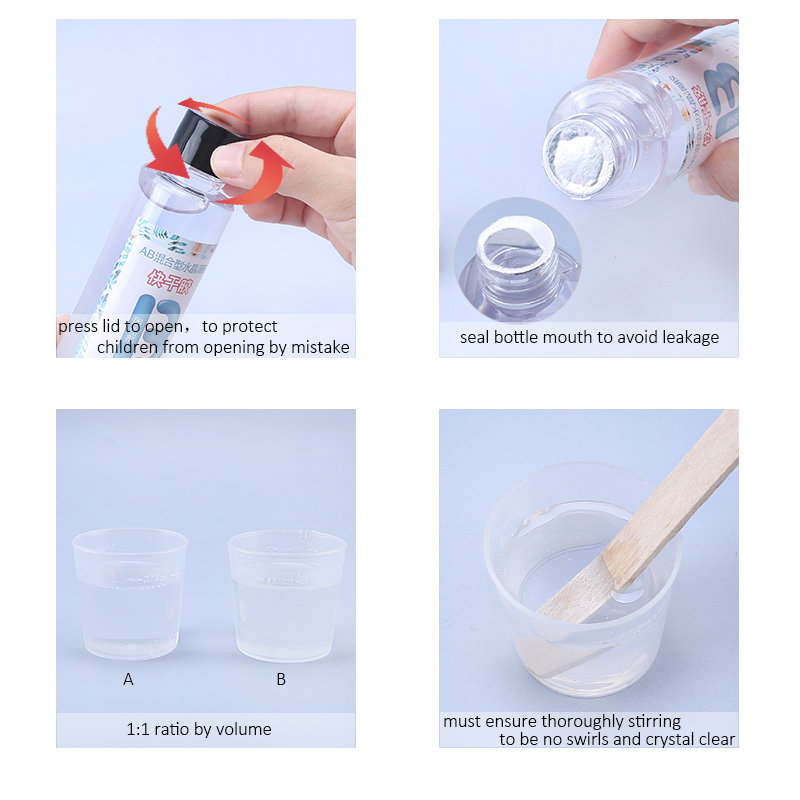 1:1 Clear Epoxy Resin Crystal  - Resin Kit Cast ulasan dan harga