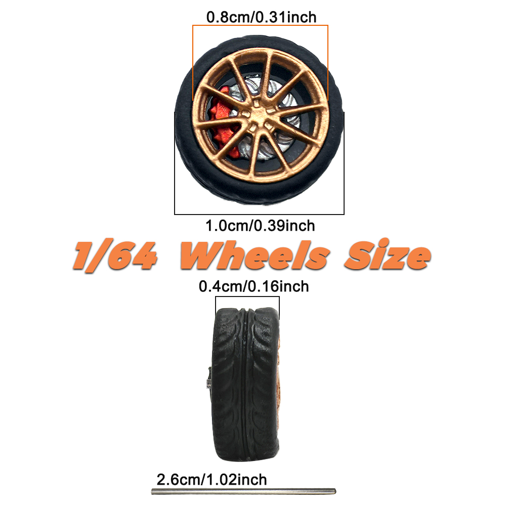 1/64 Model Car Wheels Tires 8  - Model Kit Game ulasan dan harga