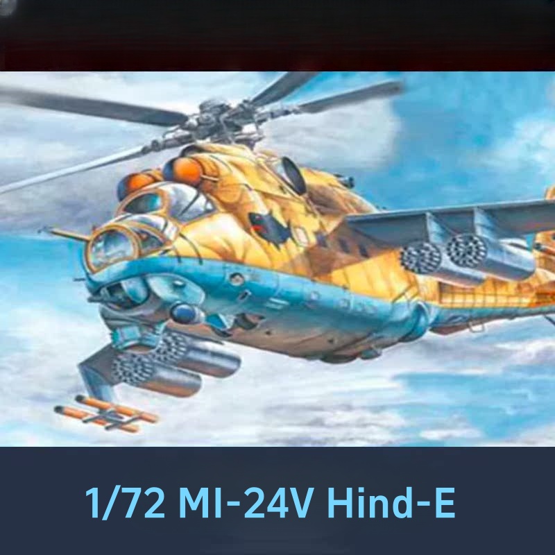 TRUMPETER 1/72 MI-24V Hind-E H - Model Kit Academy ulasan dan harga