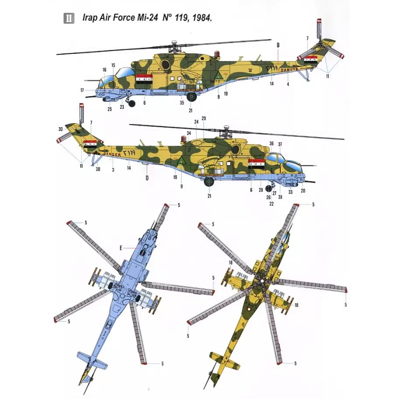 TRUMPETER 1/72 MI-24V Hind-E H - Model Kit Academy ulasan dan harga