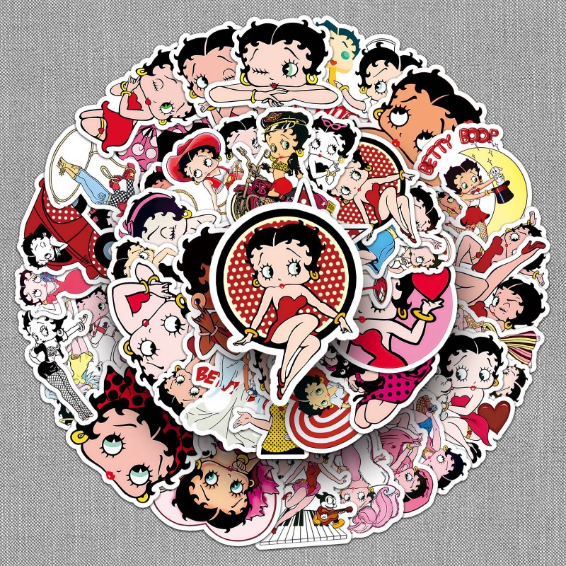 Betty Boop 50 stickers high co - Model Kit Game ulasan dan harga