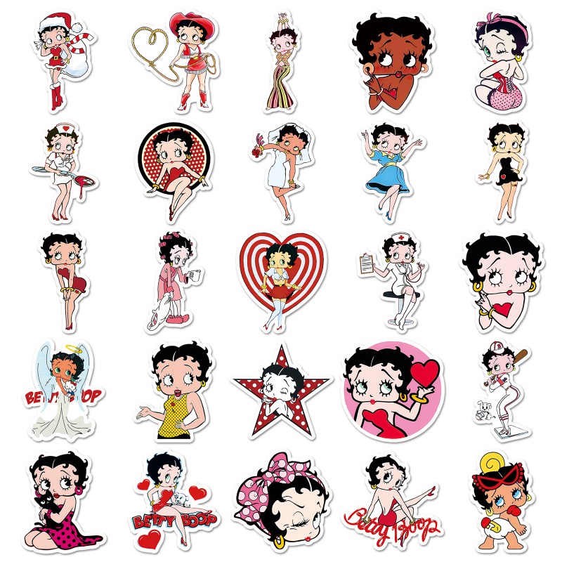 Betty Boop 50 stickers high co - Model Kit Game ulasan dan harga